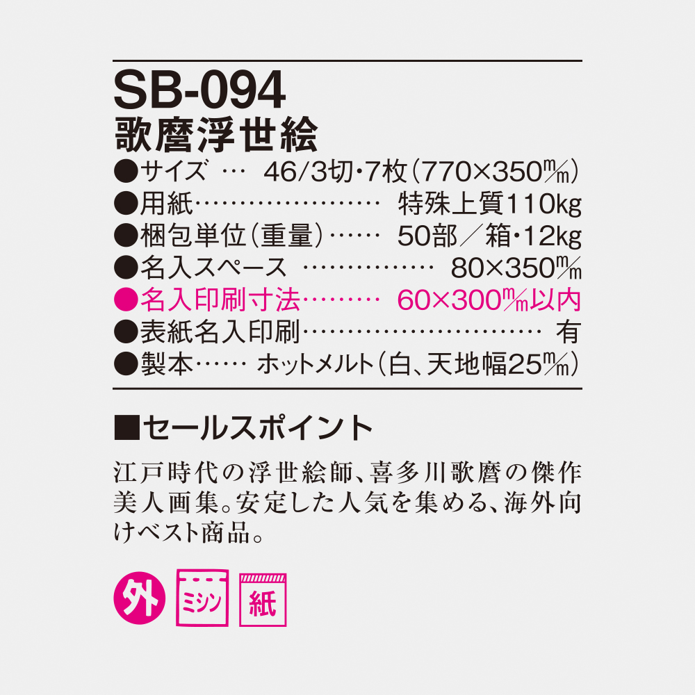SB-094 歌麿浮世絵 6