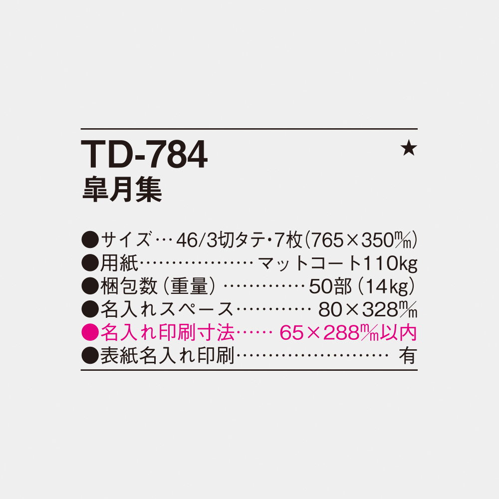 TD-784 皐月集 4