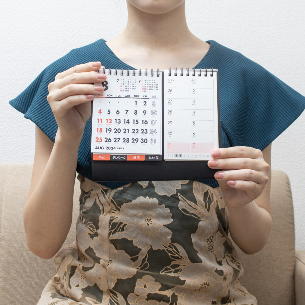 NK-514 卓上カレンダーセパレート文字 3