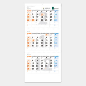 NB-172　UD&ECO3ヶ月カレンダー 1