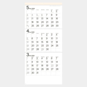 SG-316　モノトーン文字（年表付・スリーマンス） 1