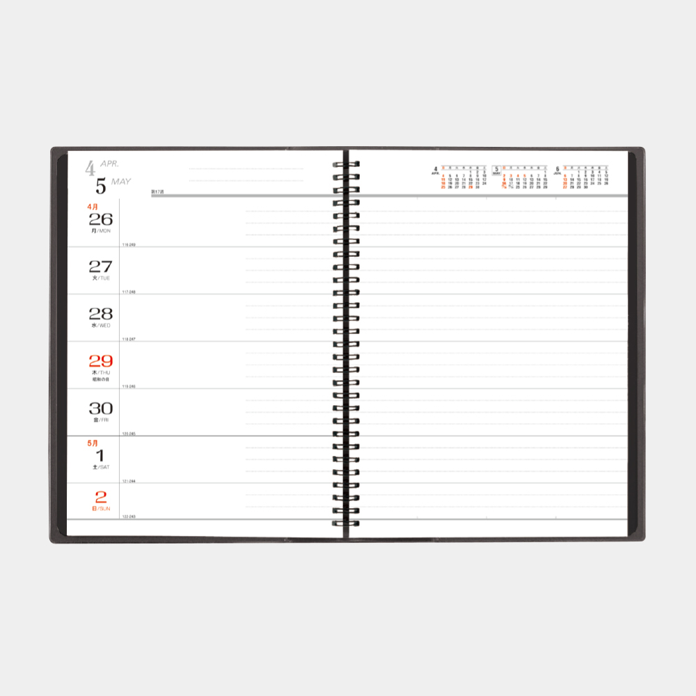 TD-166　B5・1週間・リング 1