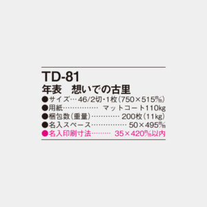TD-81　年表　想いでの古里 2