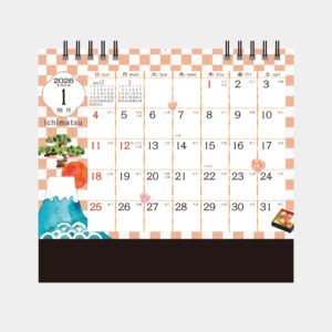 MM-15　卓上カレンダー いちまつ（ichimatsu） 2
