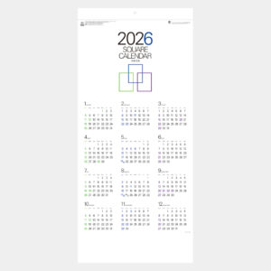 MM-232　B3スクエア文字月表（3か月タイプ） 2