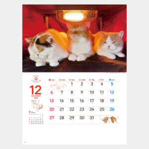NK-33　ねこと生活 みかんとじろうさんちカレンダー 1