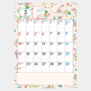NK-468　小花カラーカレンダー 1