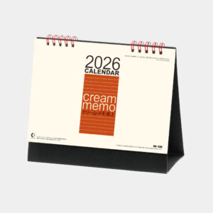 NK-530　卓上カレンダー クリーム・メモ卓上 1