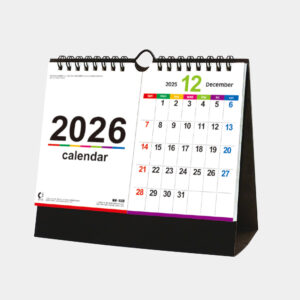 NK-532　卓上カレンダー カラーラインメモ・セパレート 1