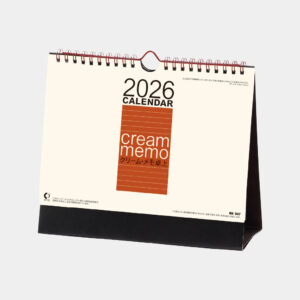 NK-547　卓上カレンダー クリーム・メモ卓上（大） 1