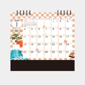 NK-567　卓上カレンダー いちまつ（ichimatsu） 2