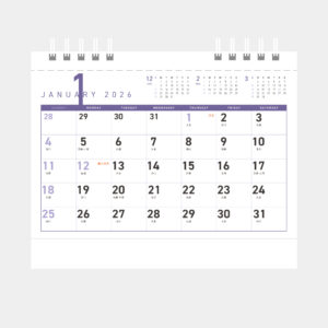 NK-571　卓上カレンダー ポケットスケジュール 2