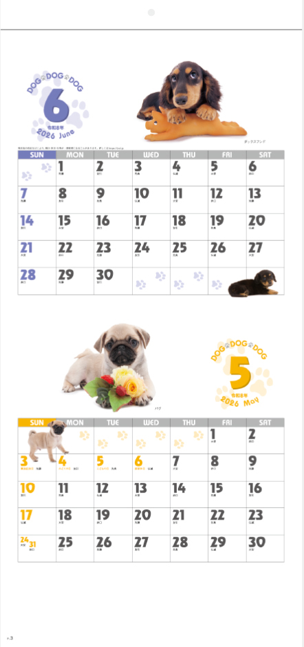 SG-143 DOG・DOG・DOG（ミシン目入）