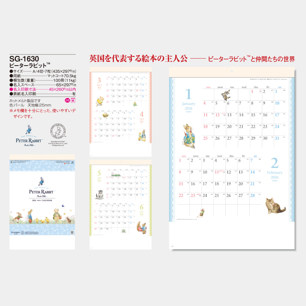 SG-1630　ピーターラビット 3