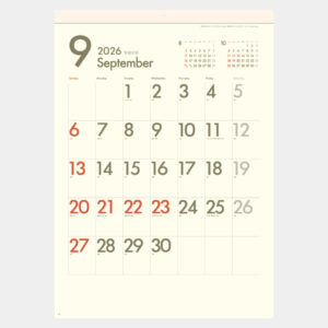 SG-2920　DAYS（文字月表） 1