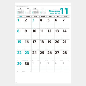 SG-447　フリーメモカレンダー 1