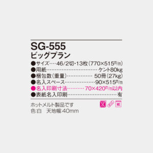 SG-555　ビッグプラン 4