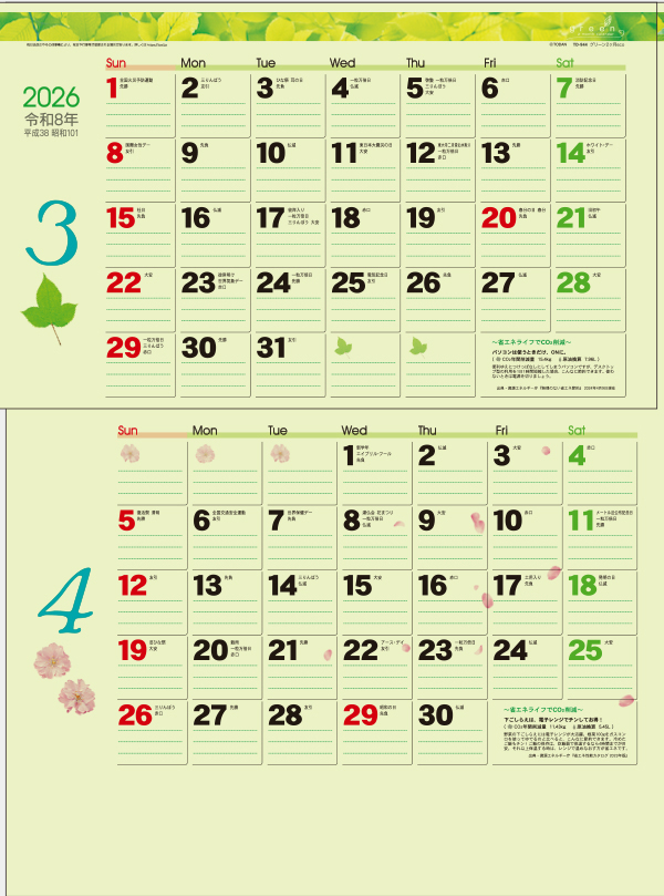 TD-944 グリーン2ヶ月eco（15ヶ月）